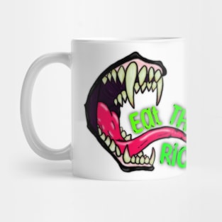 Eat The Rich Monster Nom Mug